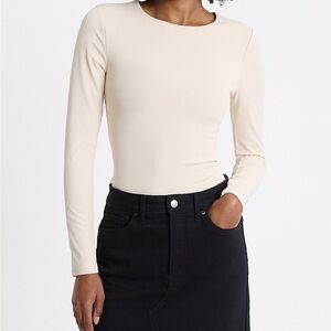 Express body contour Sandshell, Long Sleeve Bodysuit compression, Large